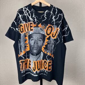 Give OJ The Juice OJ Simpson Modern Streetwear AOP Backstock Co XL Tee